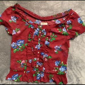 Hollister sheer blouse